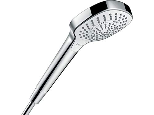 hansgrohe Duschkopf Croma Select E, Duschbrause wassersparend, 3 Strahlarten, Antikalk-Funktion, Weiß/Chrom hansgrohe Duschkopf Croma Select E, Duschbrause wassersparend, 3 Strahlarten, Antikalk-Funktion, Weiß/Chrom von hansgrohe