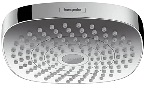 hansgrohe Croma Select E 180 Duschkopf, Kopfbrause mit 2 Strahlarten, Weiß/Chrom von hansgrohe