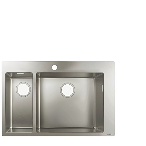 hansgrohe Küchenspüle, Einbau 180/450 mm für 800 mm Unterschrank, edelstahl von hansgrohe