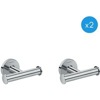 Hansgrohe Logis Universal Set aus zwei Badezimmerhaken, Chrom (41725000-DUOLOGIS) von Hansgrohe