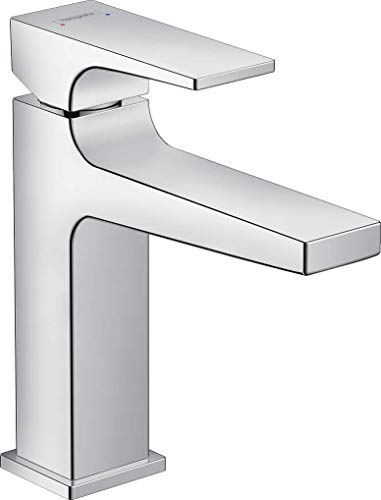 hansgrohe Wasserhahn Metropol (Armatur mit Auslauf Höhe 110 mm und Push-Open Ablaufgarnitur) Chrom von hansgrohe