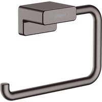 Hansgrohe - AddStoris Toilettenpapierhalter ohne Klappe 14,1x4x9,3 cm Brushed Black Chrome von Hansgrohe