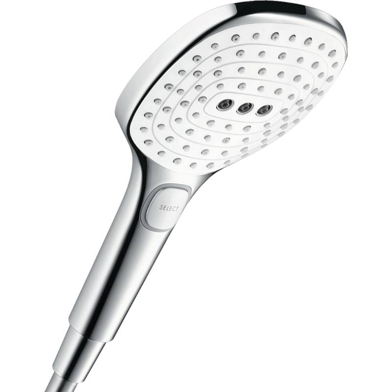 Hansgrohe Raindance Select E Handbrause 120 3jet EcoSmart Weiß-Chrom von Hansgrohe