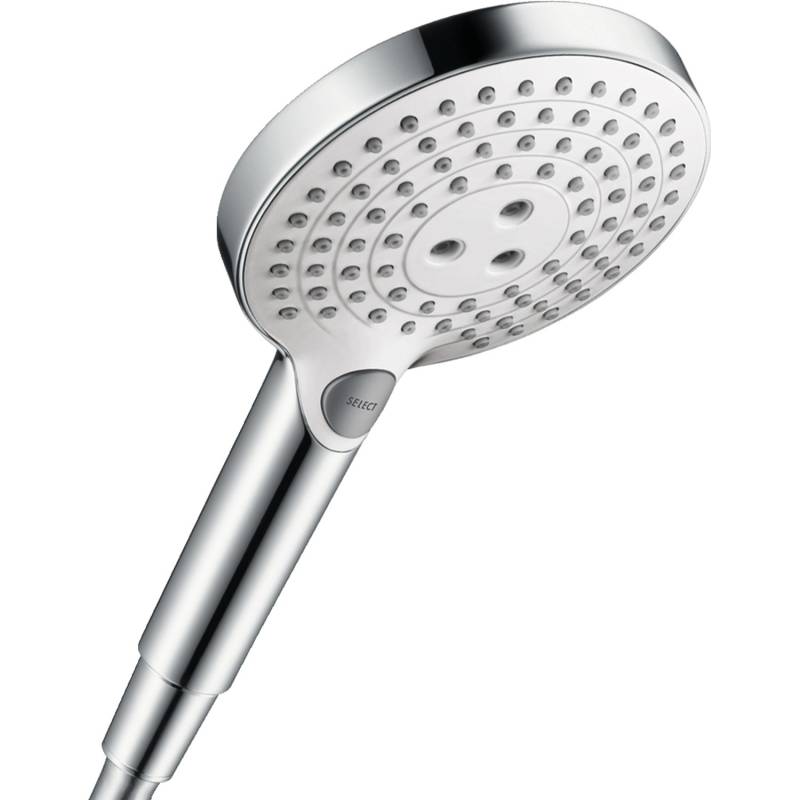 Hansgrohe Raindance Select S Handbrause 120 3jet EcoSmart Weiß-Chrom von Hansgrohe