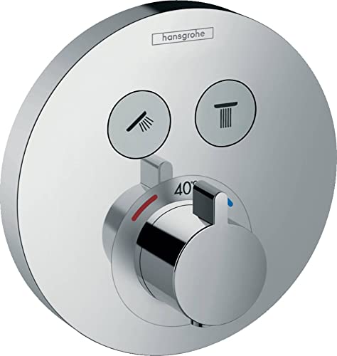 hansgrohe ShowerSelect S Unterputz Thermostat, für 2 Funktionen, Chrom von hansgrohe