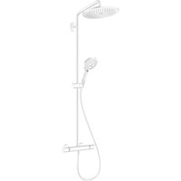 Croma Select s Showerpipe 280 1jet mit Thermostat und Handbrause Raindance Select s 120 3jet, Farbe: weiss matt - 26890700 - Hansgrohe von Hansgrohe