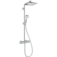 Hansgrohe Showerpipe Crometta E 240 1-strahliges Brauseset, Chrom von Hansgrohe