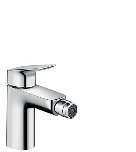 hansgrohe Logis Einhebel-Bidetarmatur, Komfort-Höhe 100mm mit Zugstangen-Ablaufgarnitur, Chrom von hansgrohe