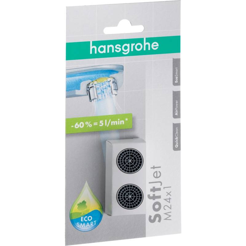 Hansgrohe SoftJet Luftsprudler Set M24x1 mit Durchflussbegrenzer 5 l/min von Hansgrohe