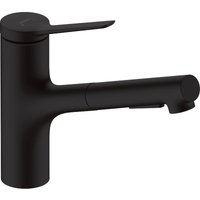 Zesis M33 - Spültischarmatur 150, mit ausziehbarem Brause, Schwarz matt 74800670 - Hansgrohe von Hansgrohe