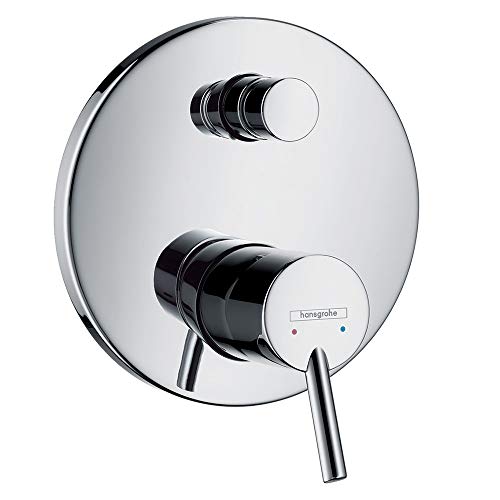 Hansgrohe Wannenarmatur Talis S, 32475000, Unterputz Wannenarmatur, Schalldämpfer, Keramikmischsystem, Boltic-Griffverriegelung, Temperaturbegrenzer, Wannenmischer für 2 Verbraucher, Chrom, 66432 5 von hansgrohe