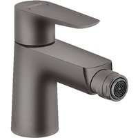 Hansgrohe - Talis e Bidet-Mischbatterie in gebürstetem Schwarz, mit Zugstange und Ablauf (71720340) von Hansgrohe