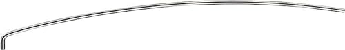 Hansgrohe Universalzugstange D4 gebogen chrom, 96657 von hansgrohe