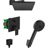 Vernis Shape All-in-One Duschset mit Kopfbrause 230 + Handbrause 2 Strahlarten, Mattschwarz - Hansgrohe Vernis Shape All-in-One Duschset mit Kopfbrause 230 + Handbrause 2 Strahlarten, Mattschwarz - Hansgrohe von Hansgrohe