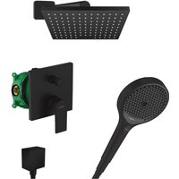 Vernis Shape Rainfinity All-in-One Duschset mit Kopfbrause 230 xxl + Handbrause mit 3 Strahlarten, Mattschwarz - Hansgrohe Vernis Shape Rainfinity All-in-One Duschset mit Kopfbrause 230 xxl + Handbrause mit 3 Strahlarten, Mattschwarz - Hansgrohe von Hansgrohe