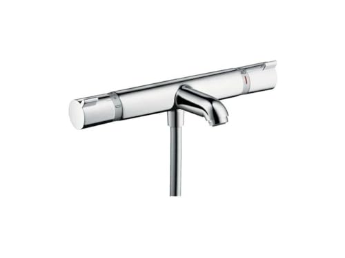 hansgrohe Ecostat - Wannenthermostat Aufputz, Wannenarmatur mit Sicherheitssperre (SafetyStop) bei 40° C, rundes Thermostat für die Badewanne, Mischbatterie für 2 Verbraucher, Chrom, 13114000 hansgrohe Ecostat - Wannenthermostat Aufputz, Wannenarmatur mit Sicherheitssperre (SafetyStop) bei 40° C, rundes Thermostat für die Badewanne, Mischbatterie für 2 Verbraucher, Chrom, 13114000 von Hansgrohe