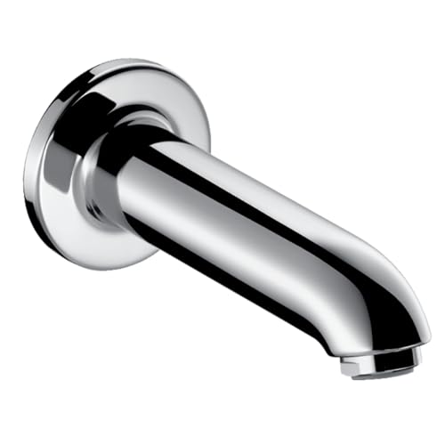 hansgrohe Wanneneinlauf, Komfort-Auslauf 147mm, Wandmontage, Chrom von hansgrohe