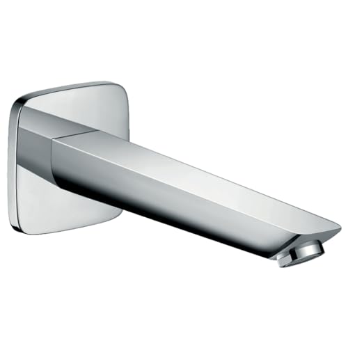 hansgrohe Logis Wanneneinlauf, Komfort-Auslauf 195mm, Wandmontage, Chrom von hansgrohe