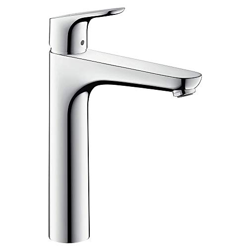 hansgrohe Wasserhahn Focus (Armatur mit Auslaufhöhe 190mm und Zugstangen-Ablaufgarnitur) Chrom von hansgrohe