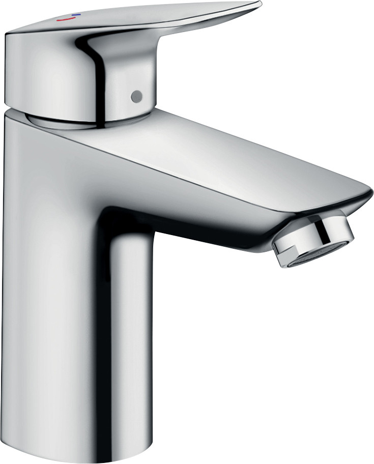Hansgrohe Waschtischarmatur Logis 100 CoolStart mit Zugstangen-Ablaufgarnitur chrom von Hansgrohe