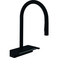 M81 - Spültischarmatur Aquno Select 170 mit ausziehbarer Brause und flachem Brausestrahl, sBox, schwarz matt 73831670 - Hansgrohe von Hansgrohe