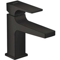 Metropol Waschtisch-Einhebelmischer 32500670 Ausladung 127mm, Push-Open Ablaufgarnitur, mattschwarz - Hansgrohe von Hansgrohe