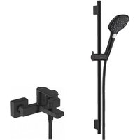 Raindance Brauseset mit Einhebelmischer + XXL-3-Strahl-Handbrause, Schwarz matt (71450670-Raindance) - Hansgrohe von Hansgrohe