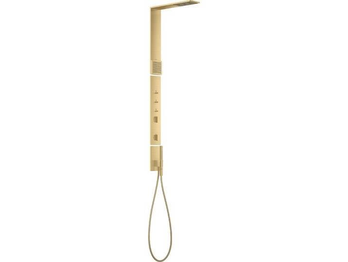 hansgrohe, Duschsystem, AXOR ShowerComposition Duschpaneel, mit Thermostat, Kopfbrause 110/220, Schulterbrause, in von Hansgrohe