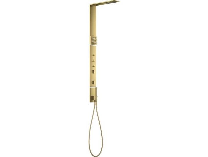 hansgrohe, Duschsystem, AXOR ShowerComposition Duschpaneel, mit Thermostat, Kopfbrause 110/220, Schulterbrause, in von Hansgrohe