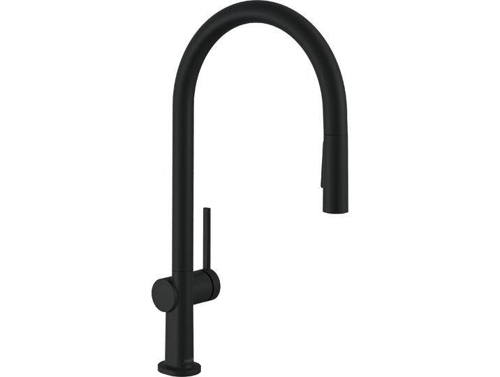 hansgrohe, Küchenarmatur, HG Einhebel-Spültischmischer 210 TALIS M Ausziehbrause mattschwarz von Hansgrohe