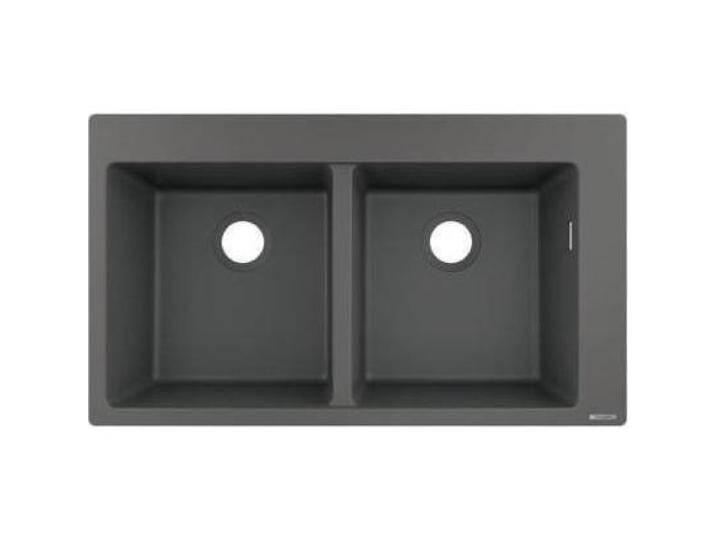 hansgrohe, Spülbecken, HG Einbauspüle 370/370 S510-F770 steingrau (Einbauspüle, 50 cm, 86.50 cm) von Hansgrohe
