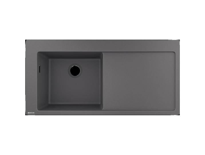hansgrohe, Spülbecken, HG Einbauspüle 450 m Abtr. rechts S5110-F450 Steingrau (Einbauspüle, 51 cm, 105 cm) von Hansgrohe