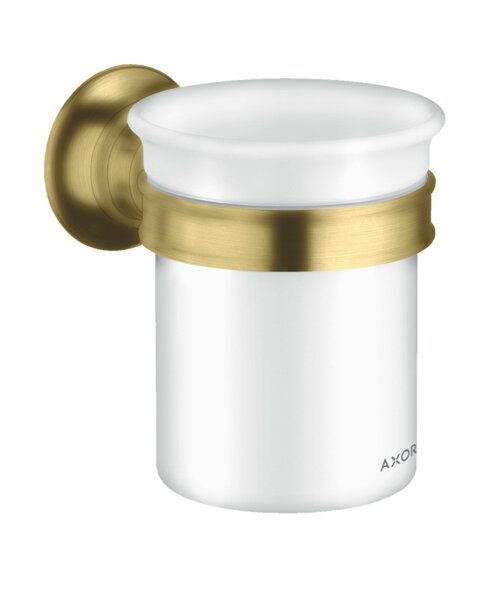 hansgrohe AXOR Montreux Zahnputzbecher, Farbe: Brushed Brass von Hansgrohe