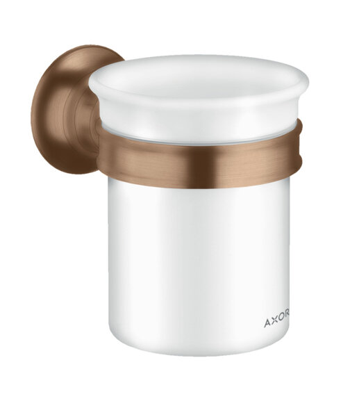 hansgrohe AXOR Montreux Zahnputzbecher, Farbe: Brushed Red Gold von Hansgrohe