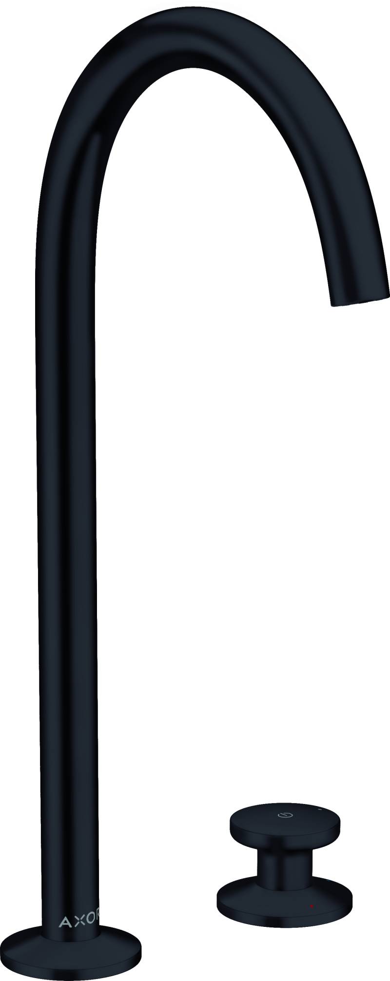 hansgrohe AXOR One 2-Loch Waschtischarmatur Select 260 mit Push-Open Ablaufgarnitur, Ausladung 165mm, 48060670 von Hansgrohe