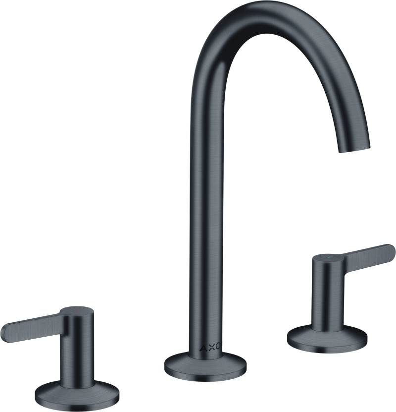 hansgrohe AXOR One 3-Loch Waschtischarmatur 170 mit Push-Open Ablaufgarnitur, Ausladung 140mm, 48050340 von Hansgrohe