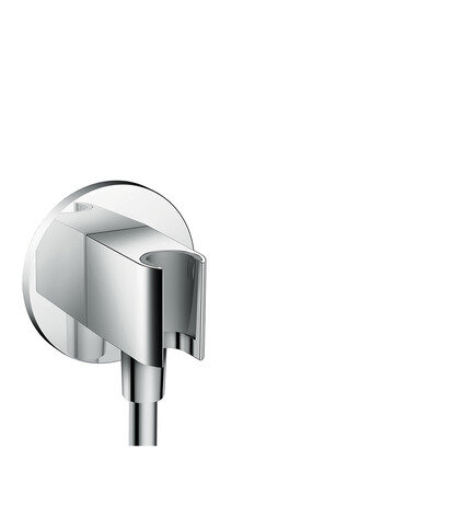 hansgrohe AXOR ShowerSolutions FixFit Portereinheit Round, Farbe: Brushed Nickel von Hansgrohe