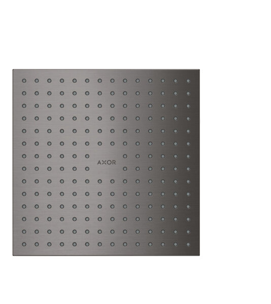 hansgrohe AXOR ShowerSolutions Kopfbrause 250/250 1jet, Decke-Aufputz, Farbe: Brushed Black Chrome von Hansgrohe