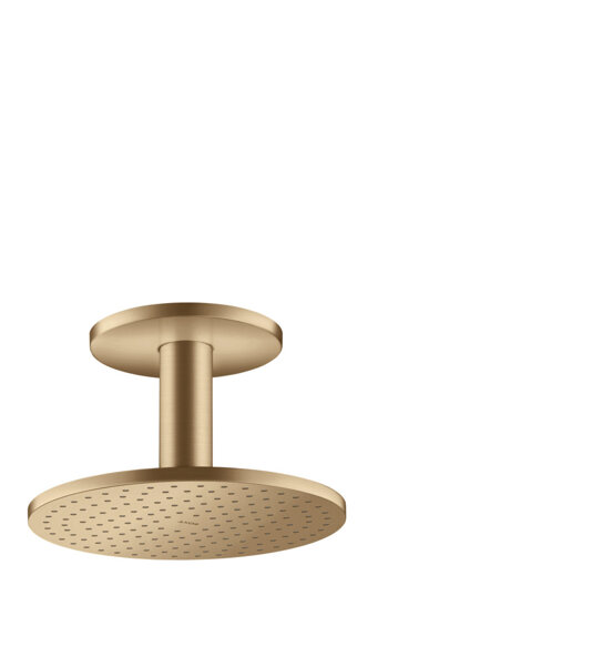 hansgrohe AXOR ShowerSolutions Kopfbrause 250 1jet, Deckenanschluss, Farbe: Brushed Bronze von Hansgrohe