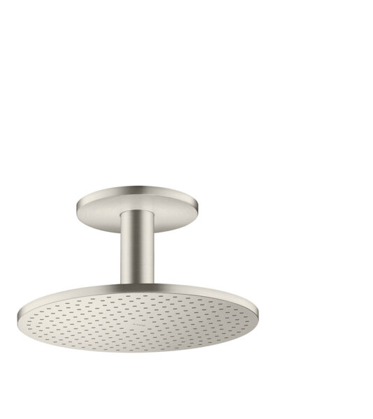 hansgrohe AXOR ShowerSolutions Kopfbrause 300 1jet, Deckenanschluss, Farbe: Stainless Steel Optic von Hansgrohe