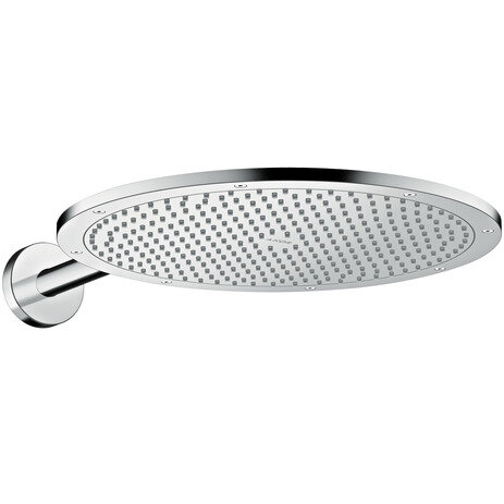 hansgrohe AXOR ShowerSolutions Kopfbrause 350 1jet, Brausearm, Farbe: Stainless Steel Optic von Hansgrohe