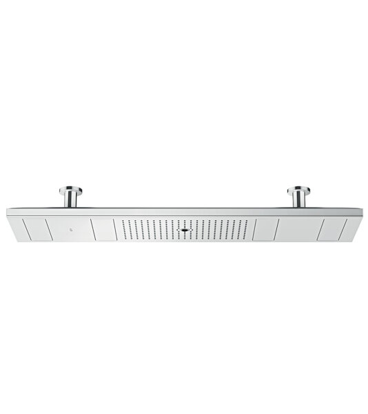 hansgrohe AXOR ShowerSolutions ShowerHeaven 1200/300 4jet, Beleuchtung 2700 K, Farbe: Brushed Black Chrome von Hansgrohe