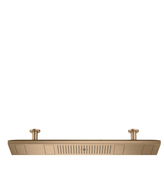hansgrohe AXOR ShowerSolutions ShowerHeaven 1200/300 4jet, Beleuchtung 2700 K, Farbe: Brushed Bronze von Hansgrohe