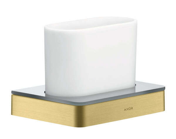 hansgrohe AXOR Universal Accessories Zahnputzbecher, Farbe: Brushed Brass von Hansgrohe