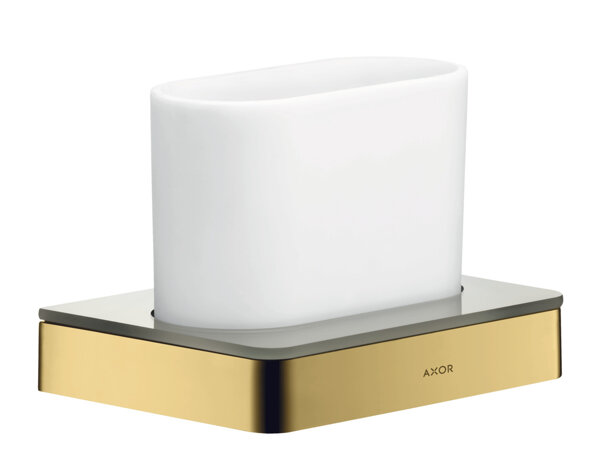 hansgrohe AXOR Universal Accessories Zahnputzbecher, Farbe: Polished Gold Optic von Hansgrohe