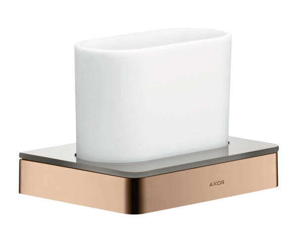 hansgrohe AXOR Universal Accessories Zahnputzbecher, Farbe: Polished Red Gold von Hansgrohe