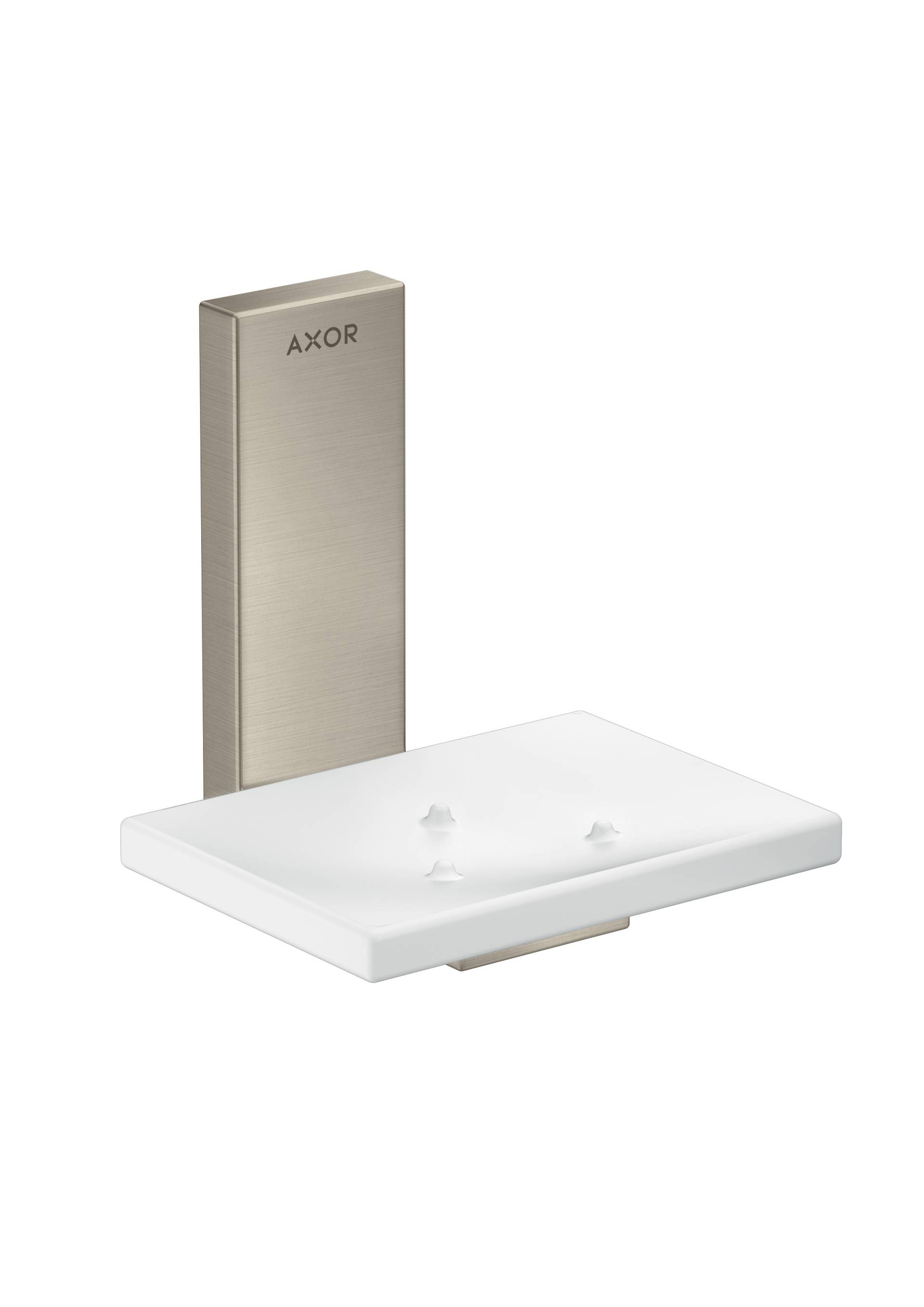 hansgrohe AXOR UNIVERSAL Rectangular Seifenschale, Metall, Ablage Glas, 42605820 von Hansgrohe