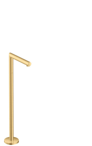 hansgrohe AXOR Uno Wanneneinlauf, bodenstehend, gerade, Ausladung 226mm, Farbe: Brushed Gold Optic von Hansgrohe