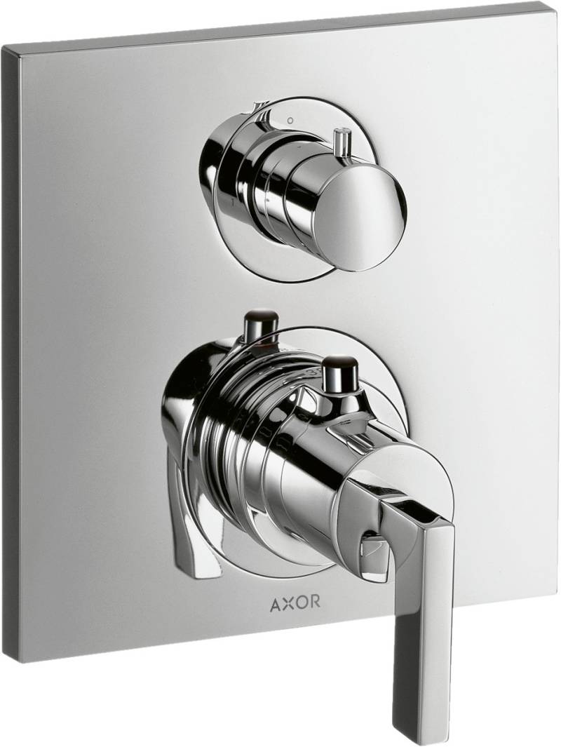 hansgrohe AXOR Citterio Thermostat Unterputz mit Ab-/Umstellventil, Hebelgriffe, 2 Verbraucher, 39720000 von Hansgrohe