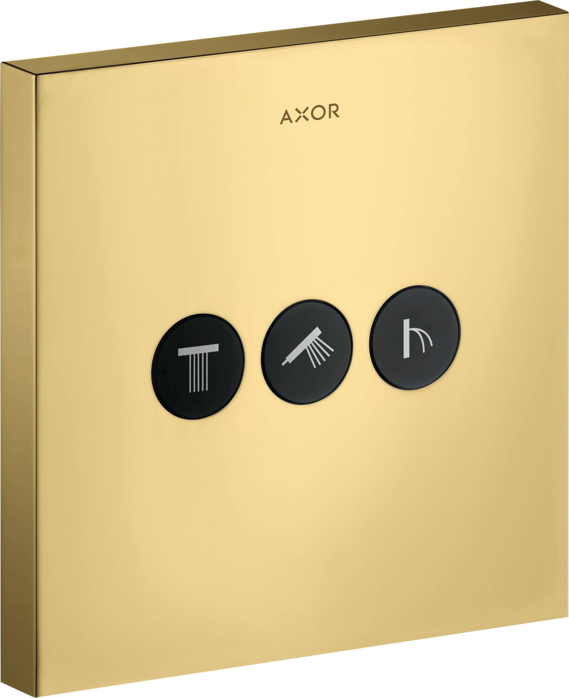 hansgrohe AXOR Starck ShowerSelect Square Ventil Unterputz für 3 Verbraucher, 36717990 von Hansgrohe